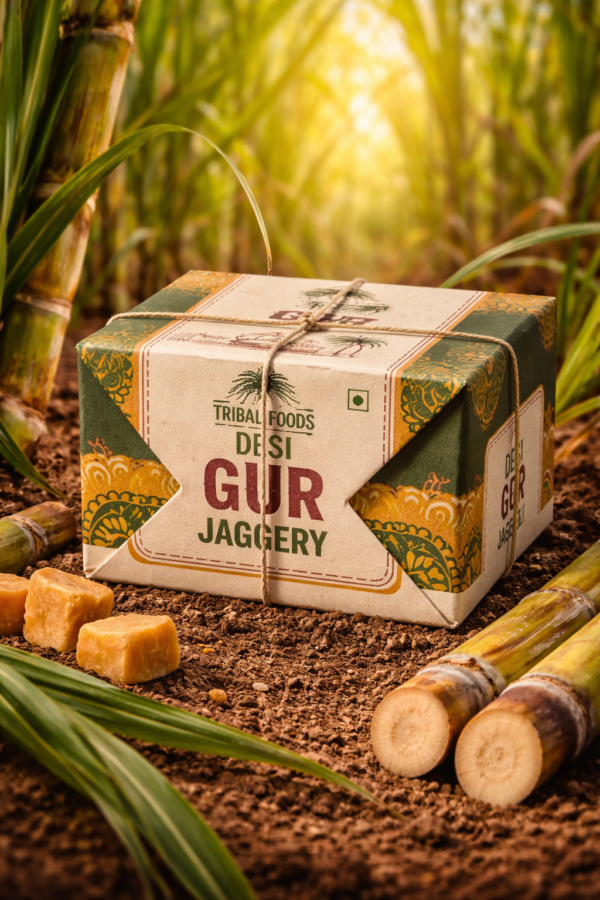 Tribal Foods Desi Gur (Authentic Cane Jaggery)